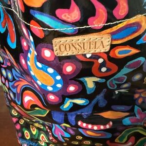Consuela Red and Pink Artistic Shoulder Bag